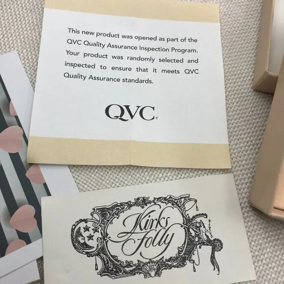 Authentic Kirks Folly Simulated Diamond 925 Sterling Silver Dangle Earrings - Picture 5 of 8